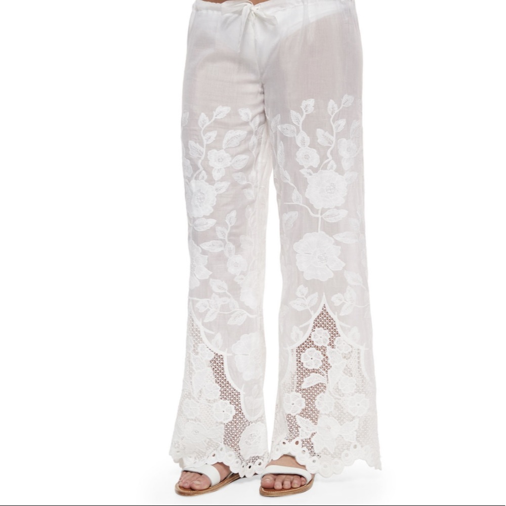 Vitamin A Penelope Eyelet Drawstring Pants